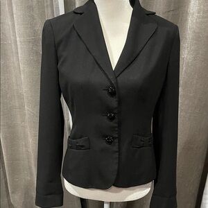 Ann Taylor Elegant Black Suit Jacket